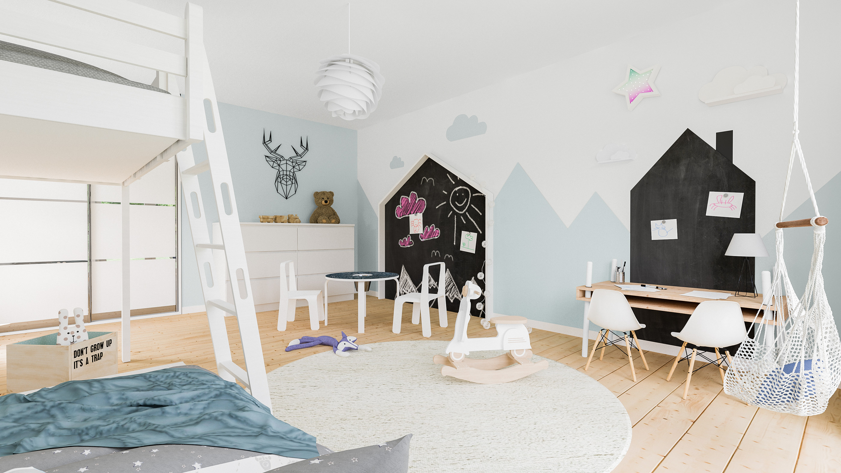 北欧风格儿童房设计-2