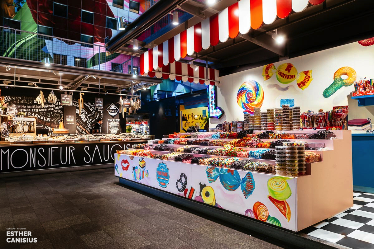 荷兰鹿特丹现代市场大厅糖果店设计-4