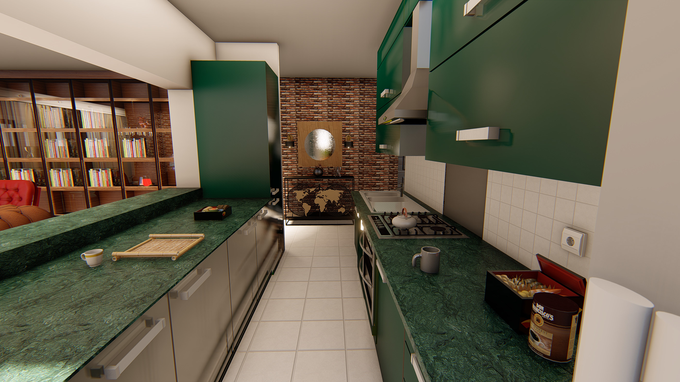 三维立体规划渲染-23