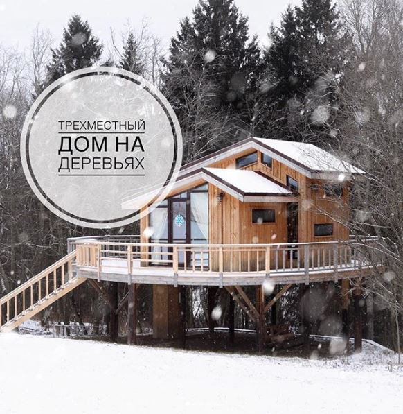 阿尔卑斯山风格木屋酒店与树屋设计-12