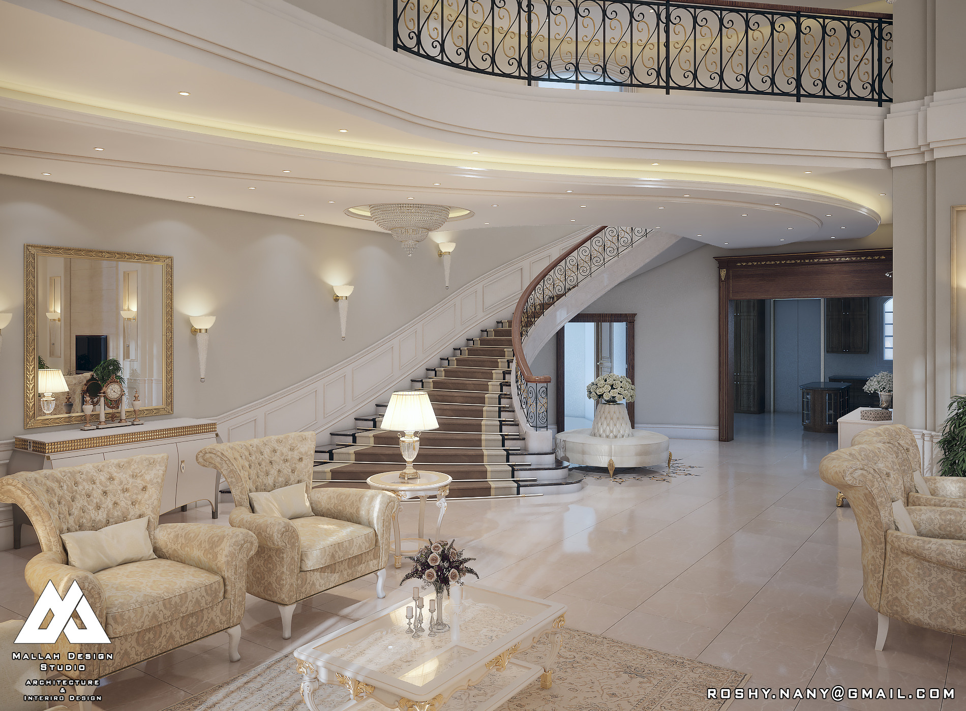 2017 年完成的别墅室内设计案例-9