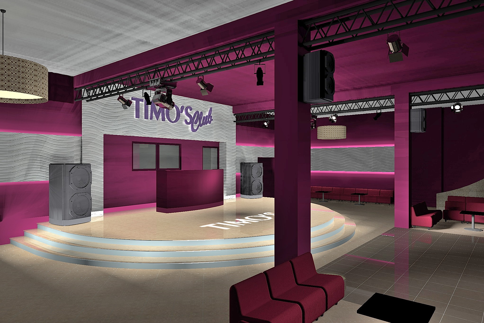 迪斯科舞厅的炫酷空间设计-1