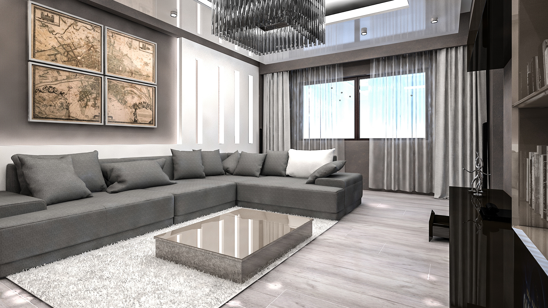 现代简约客厅设计案例-2