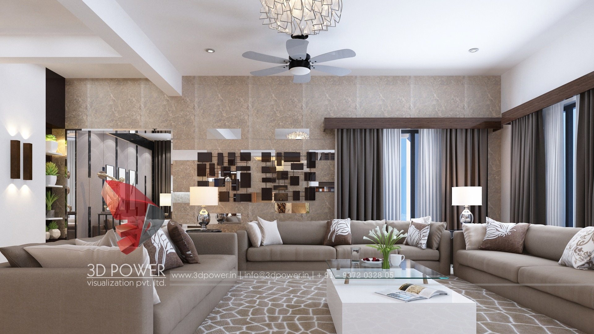 3D 室内设计案例 | 单家庭住宅的精致室内空间-28