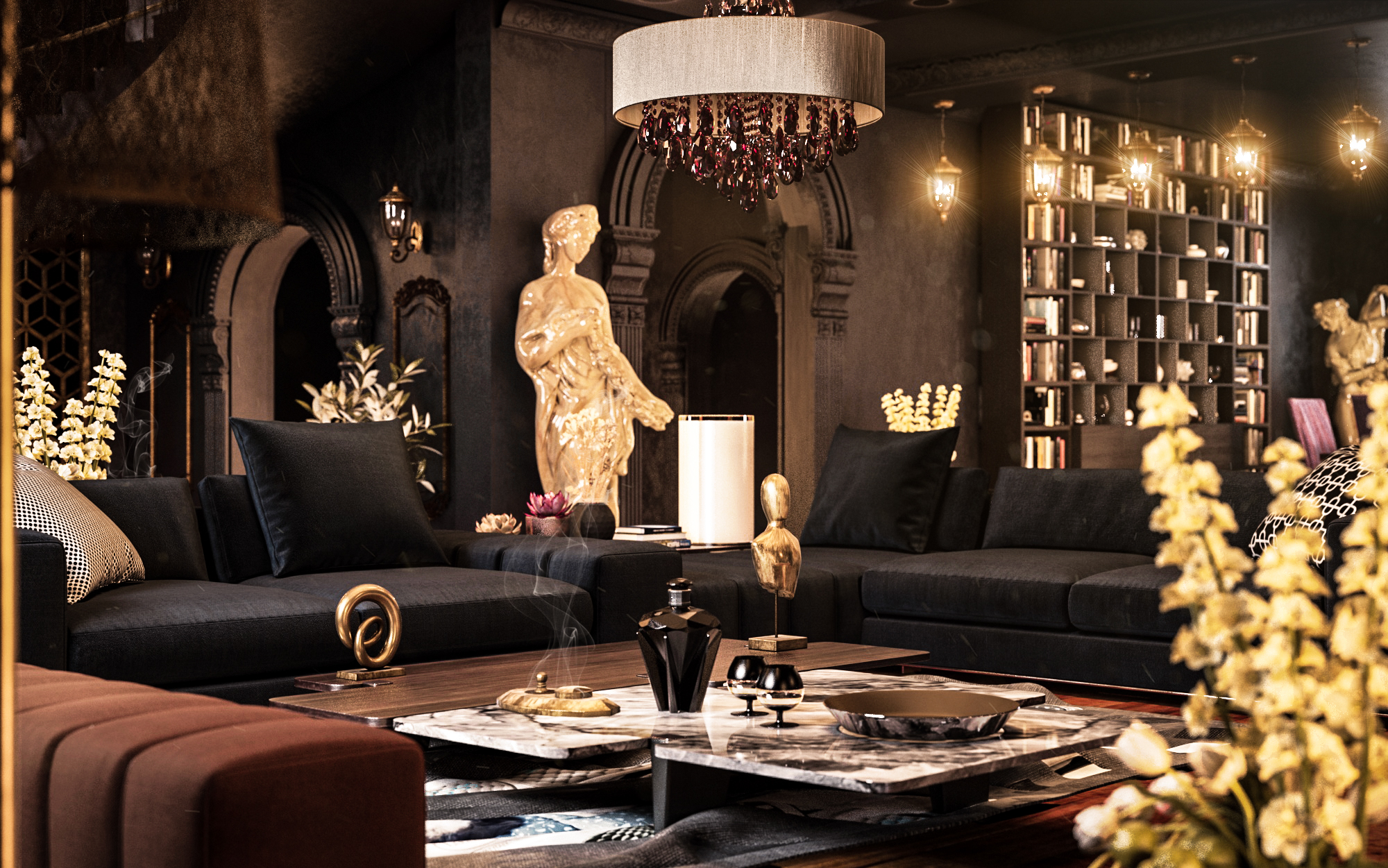 简约别墅接待室设计-10