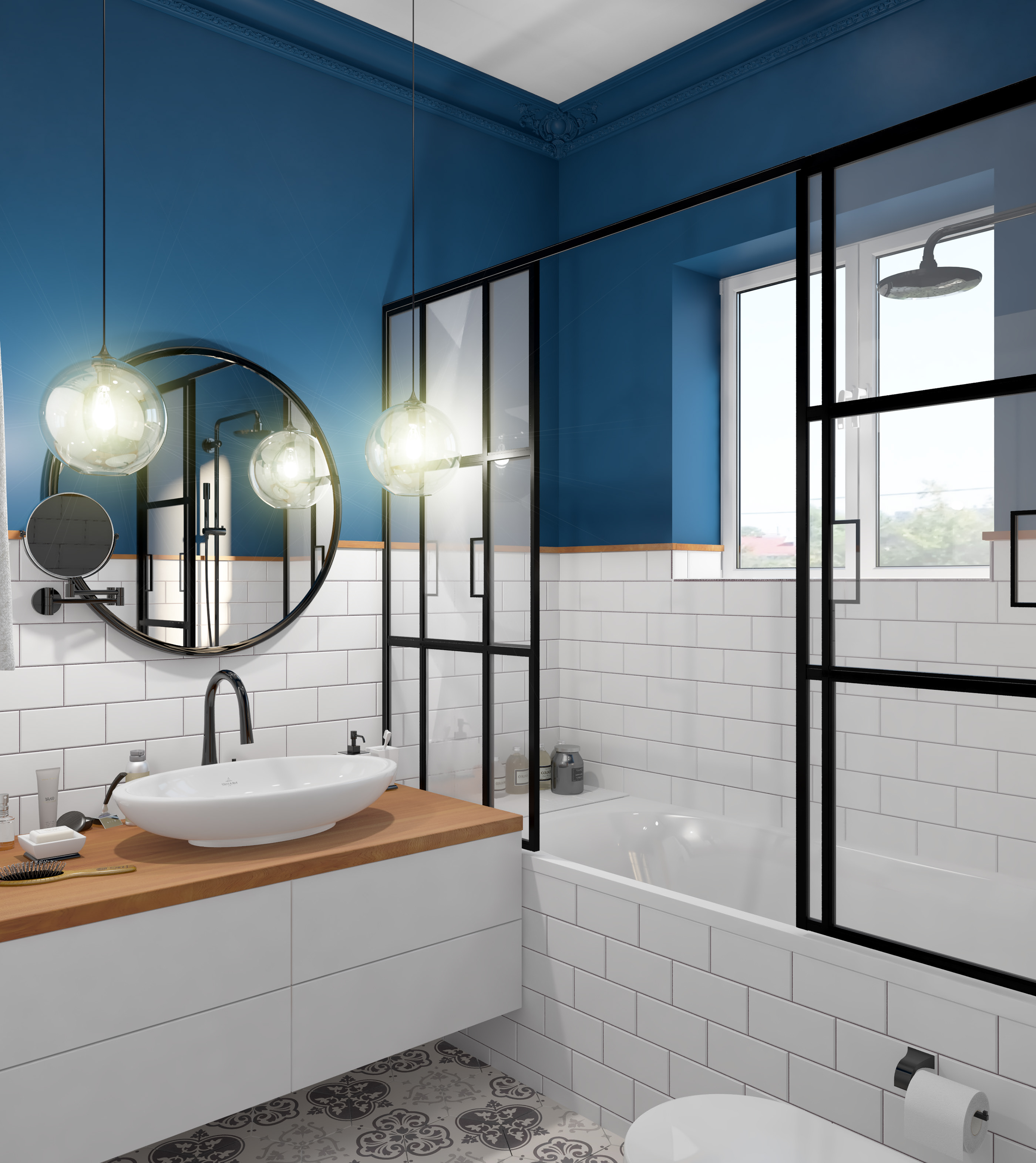 三口之家 100 平米私密住宅设计-16