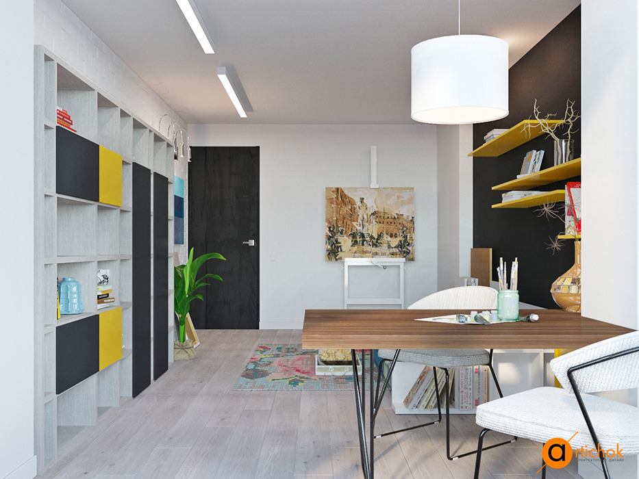 城市景观尽收眼底的艺术公寓-42