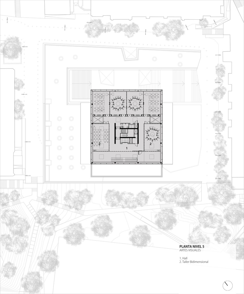 波哥大杰弗里亚大学艺术学院新建筑,城市与自然交融-74