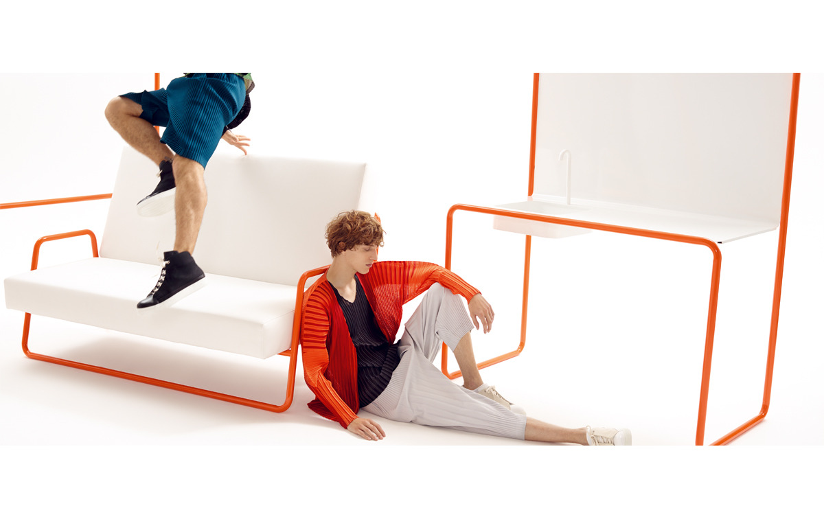 线之韵 · 三宅一生男士褶皱系列展-12