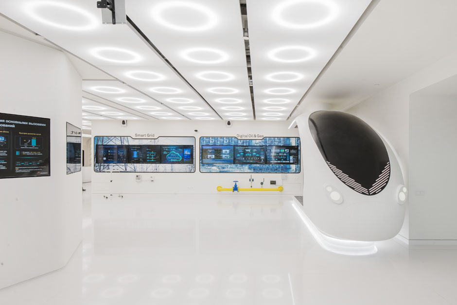 华为展厅——现代科技与空间的完美结合-0