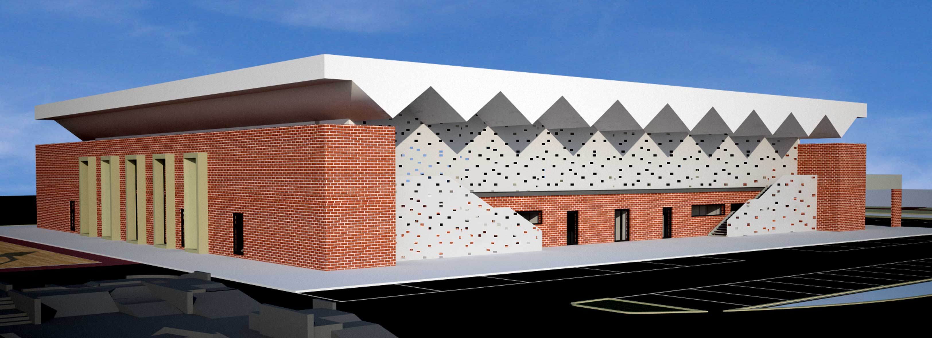 2016 年 Viadana 市 Palafarina 运动馆 | 现代与传统的完美结合-2