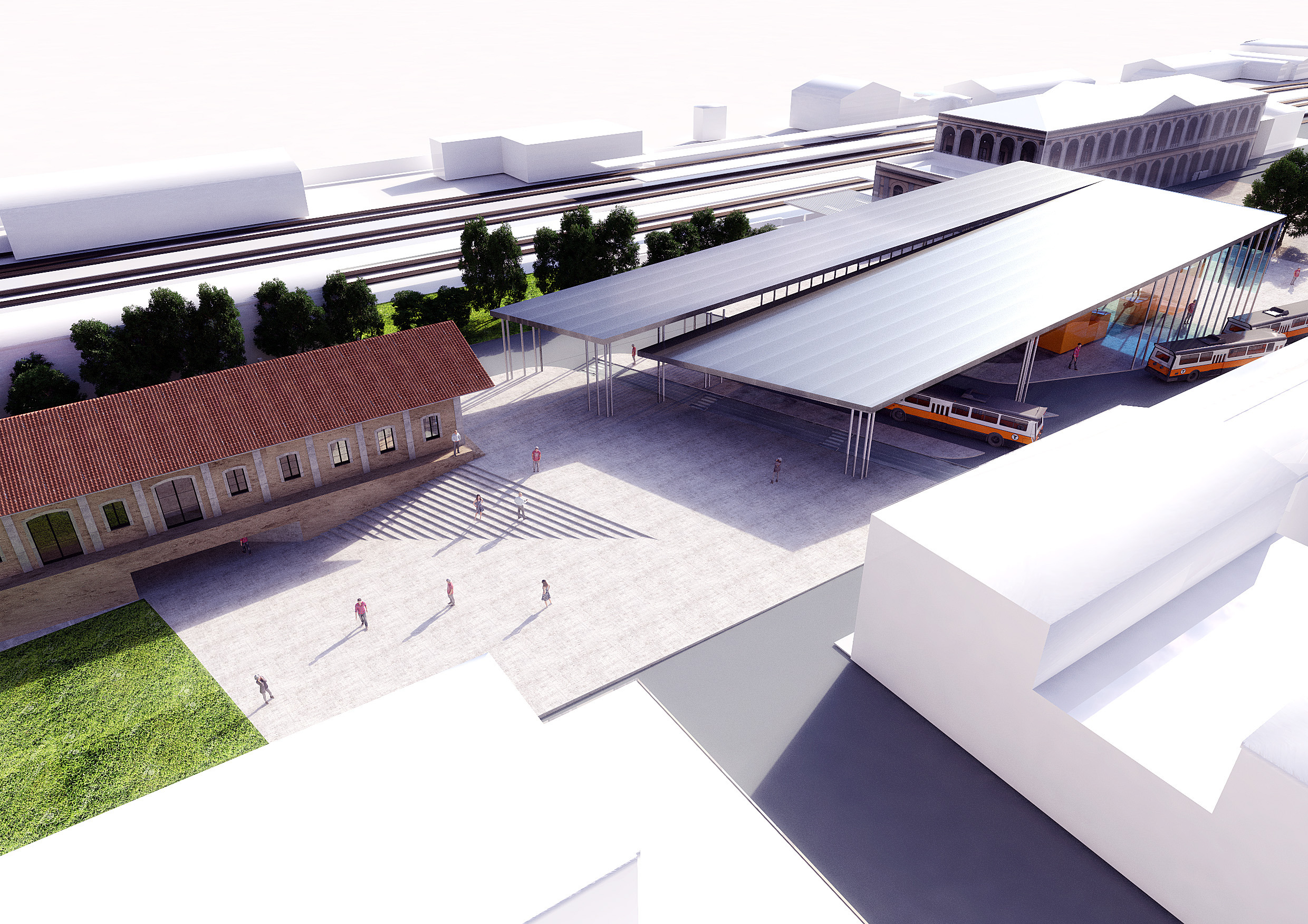 意大利卢卡火车站旁的多功能公共空间设计-11