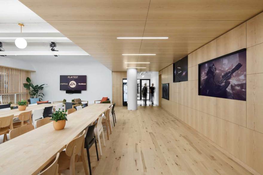 电子艺术蒙特利尔新办公室,极简主义与创造力的完美结合-4