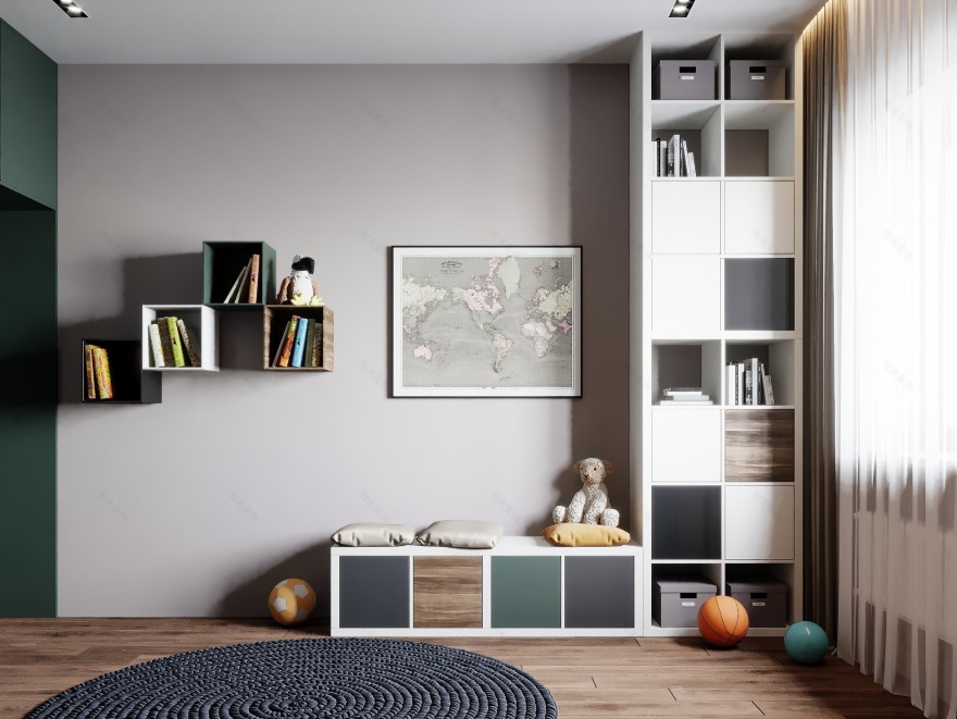 浪漫法式客厅,温馨和谐的家庭角落-25