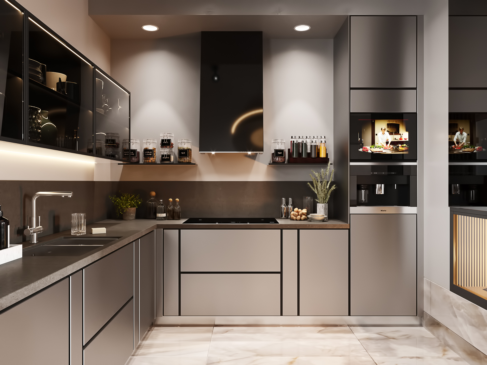 莫斯科 70 平米私人住宅客厅设计-8