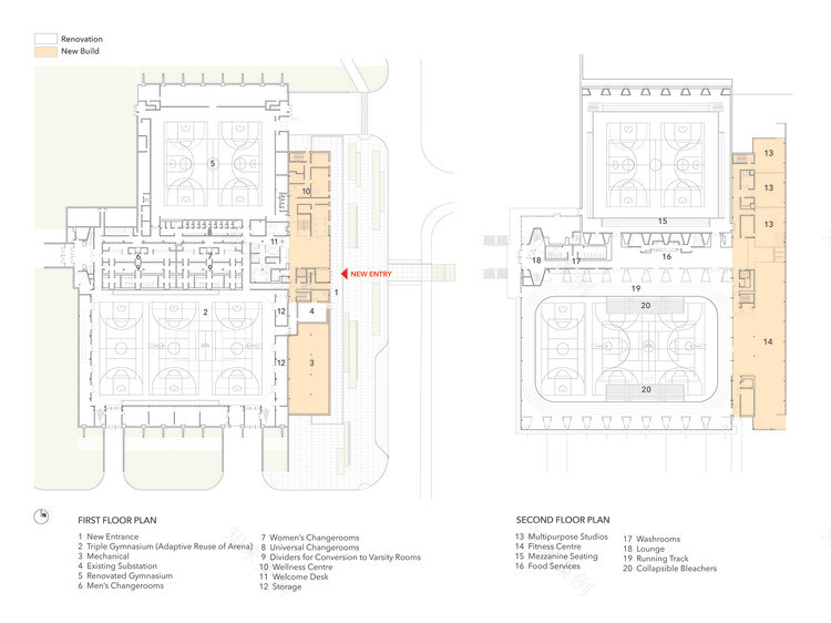 加拿大 Conestoga 学院学生娱乐中心——绿色更新,健身社交一体化-24