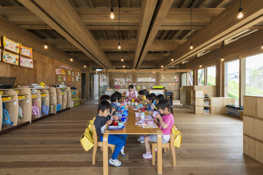 日本海啸幼儿园重建,原木结构传达希望-35