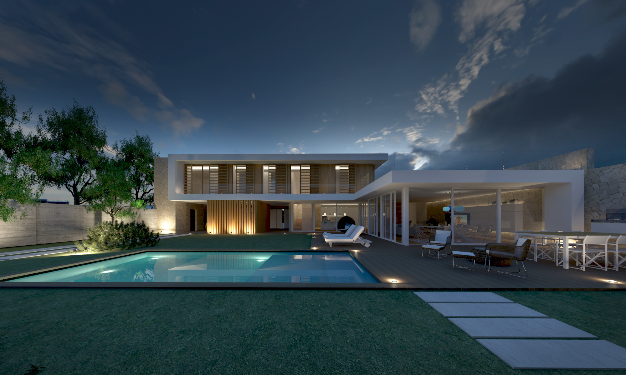 私享户外空间,双层别墅设计-5