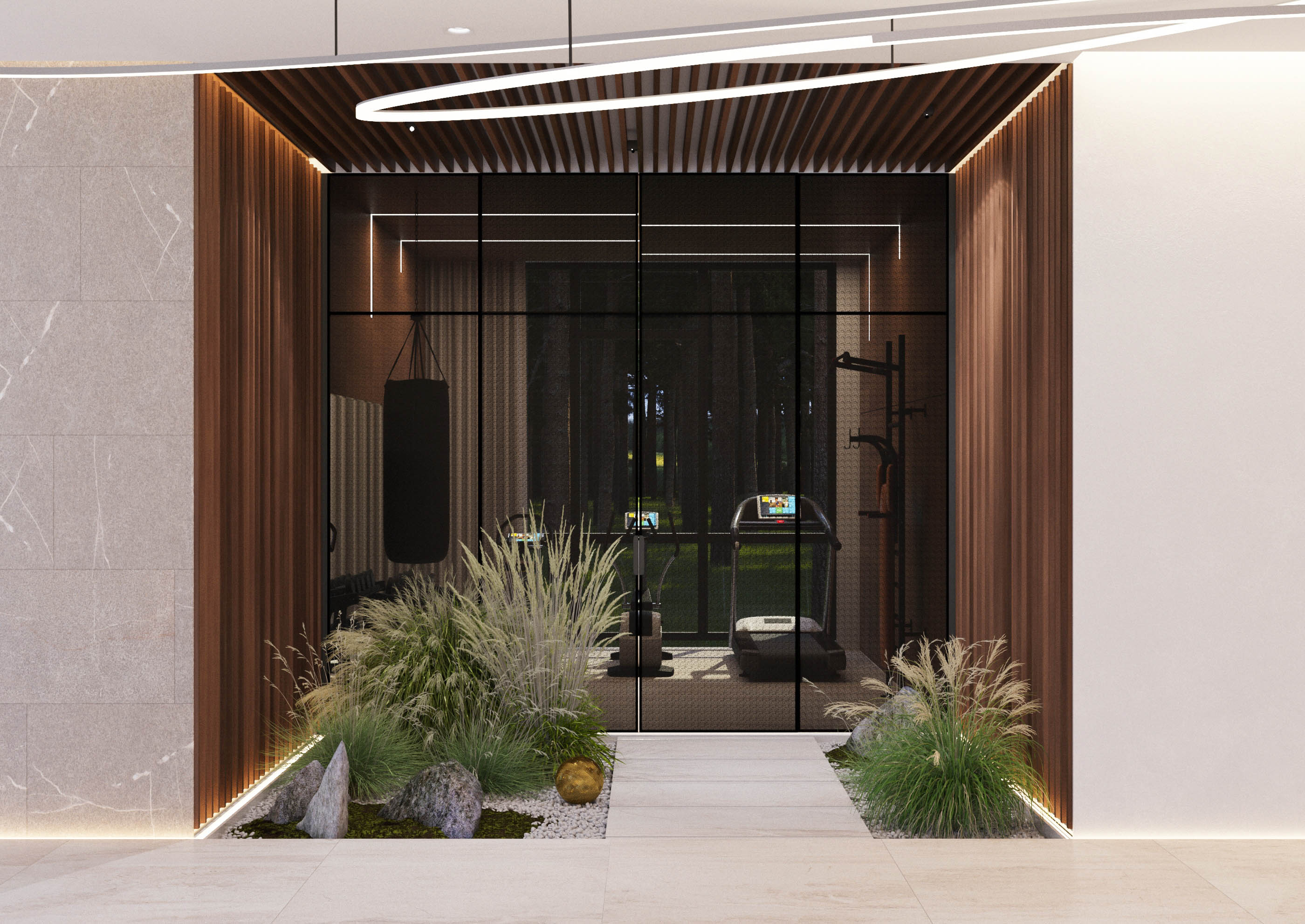 莫斯科乡村别墅 | 2017 年完工的单家庭住宅室内设计案例-37