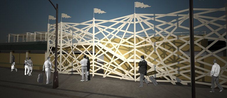 2012 年完成的 Hattico 露台酒吧，位于 Messina 海峡的露台上-2