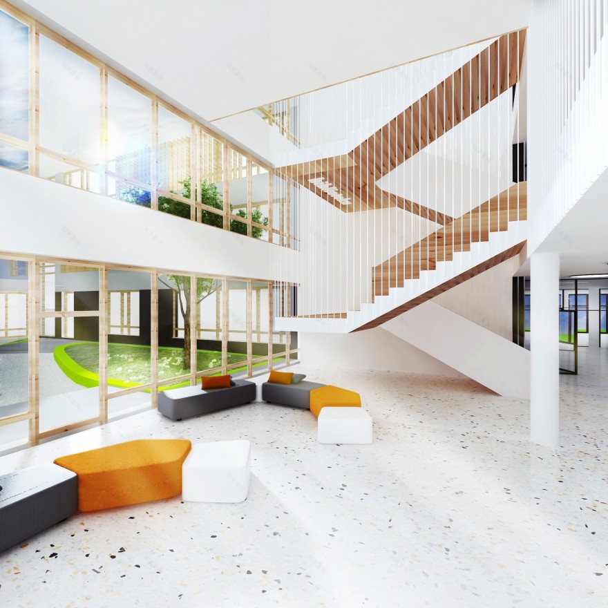 波兰 Wroclaw 幼儿园及学校室内设计-8