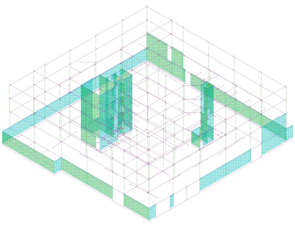 维斯塔 3D 一号，维斯塔 3D 二号，维斯塔结构，基础，第一层楼板，第二层楼板，第三层楼板-9