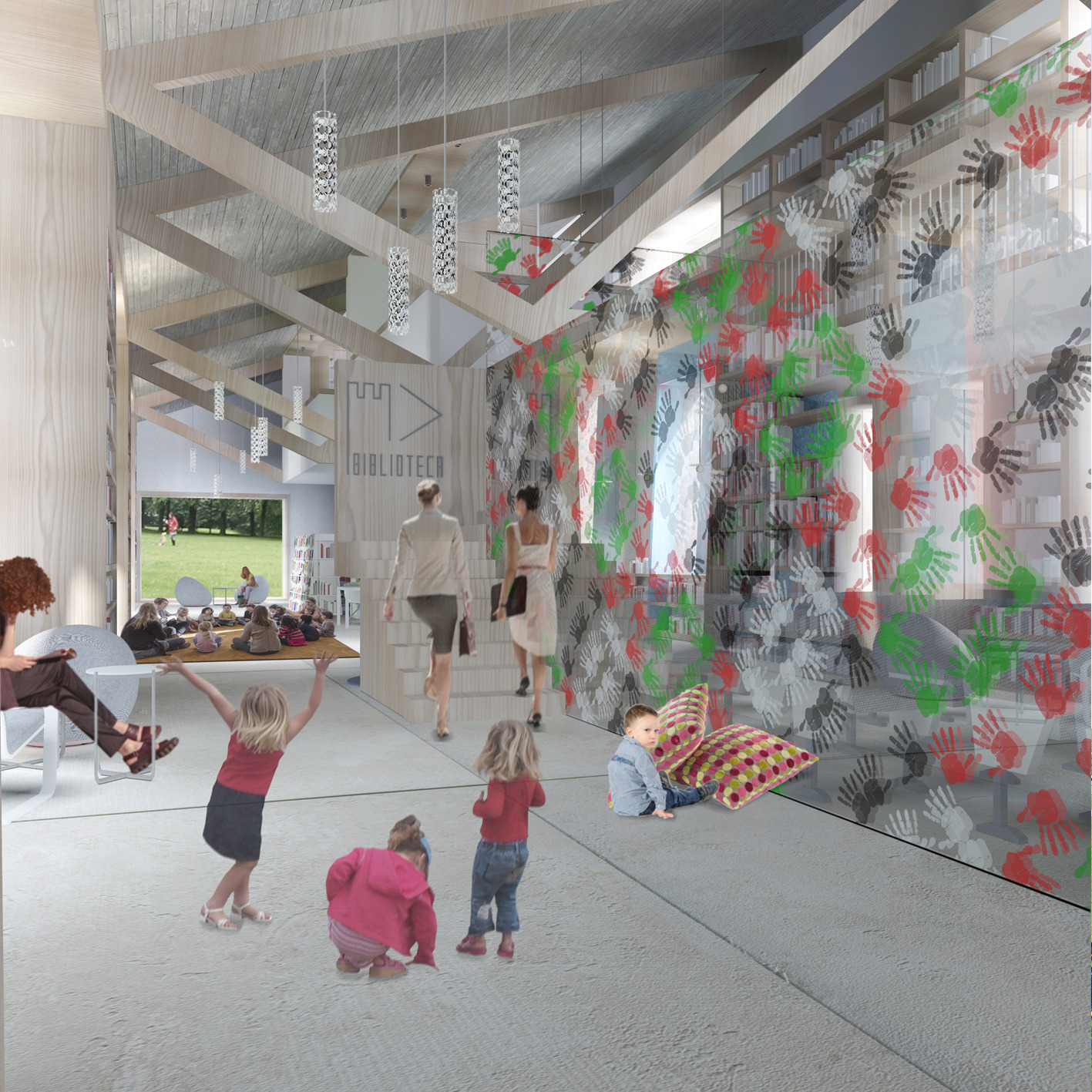 波洛尼亚“L 型”图书馆-11