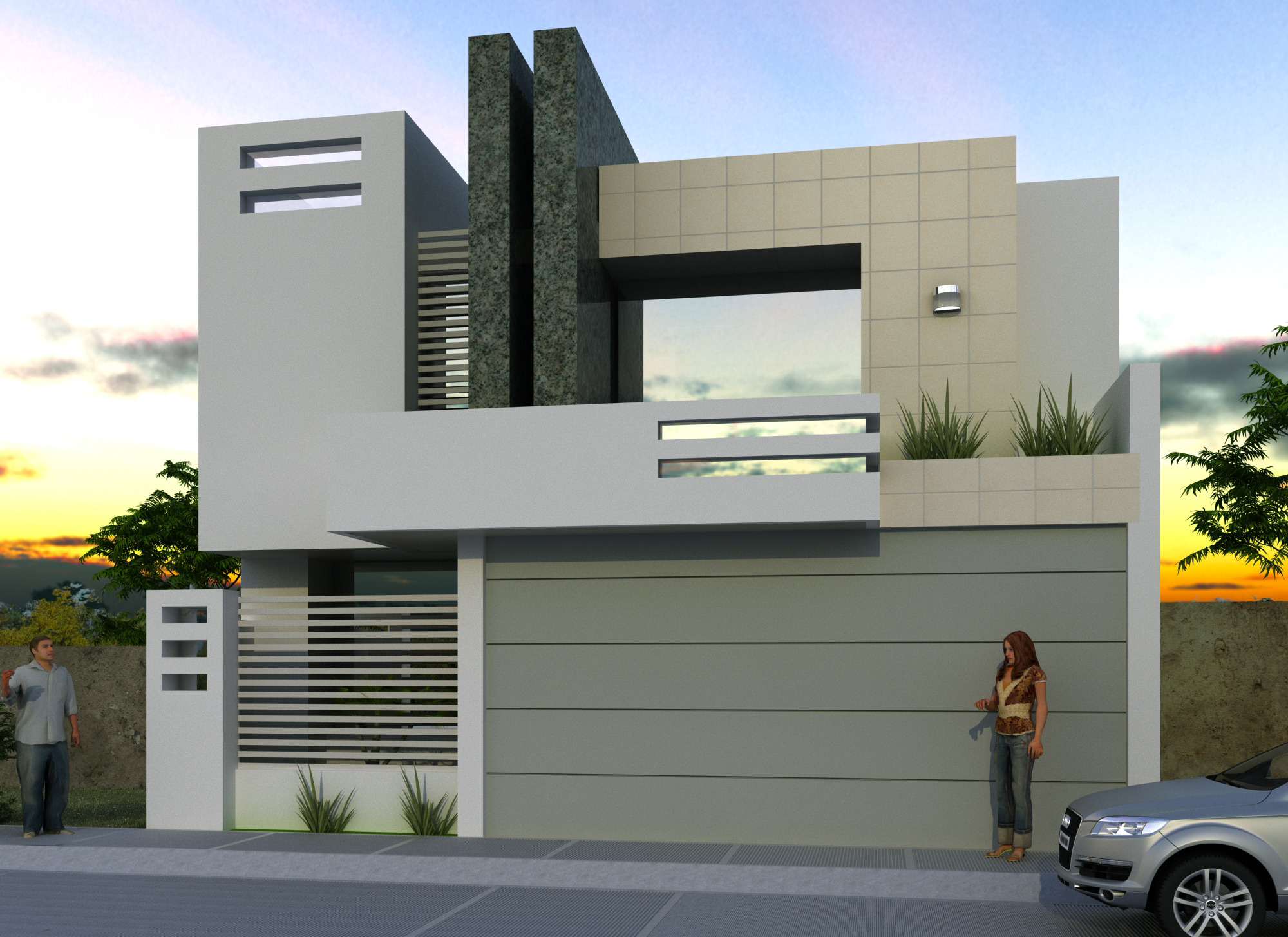 墨西哥风情独栋住宅设计-0