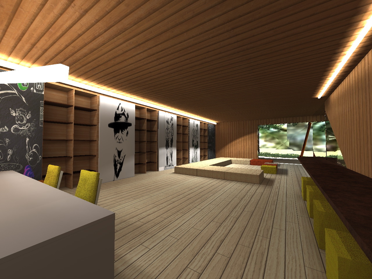 2017 年木结构新 Scouts 总部室内设计-7