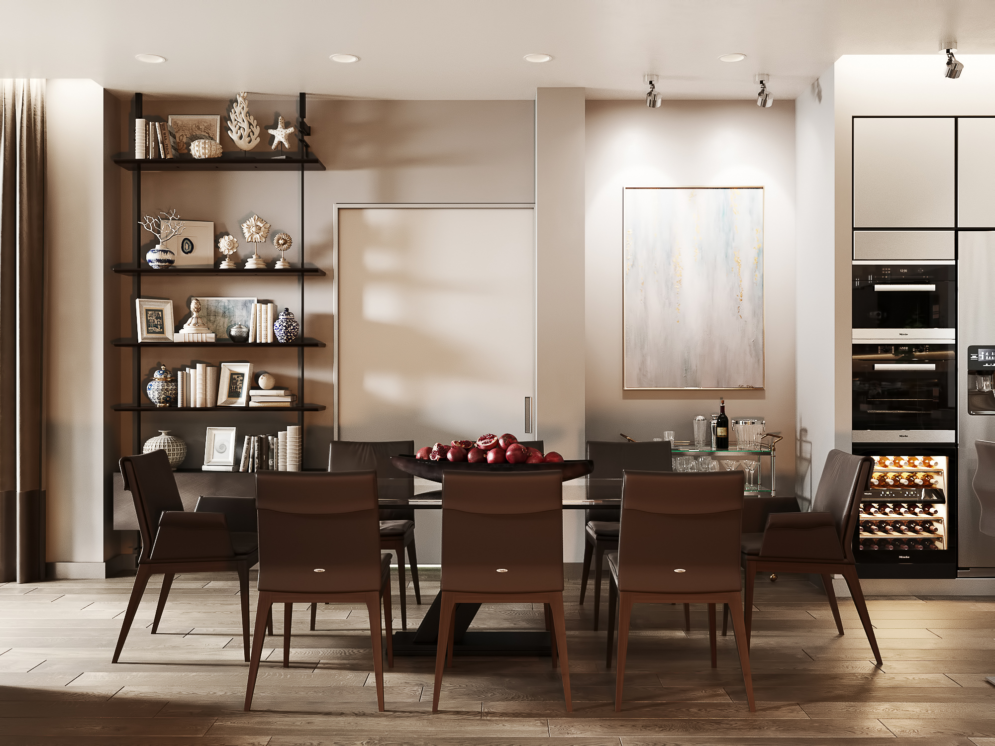 莫斯科 70 平米私人住宅客厅设计-6