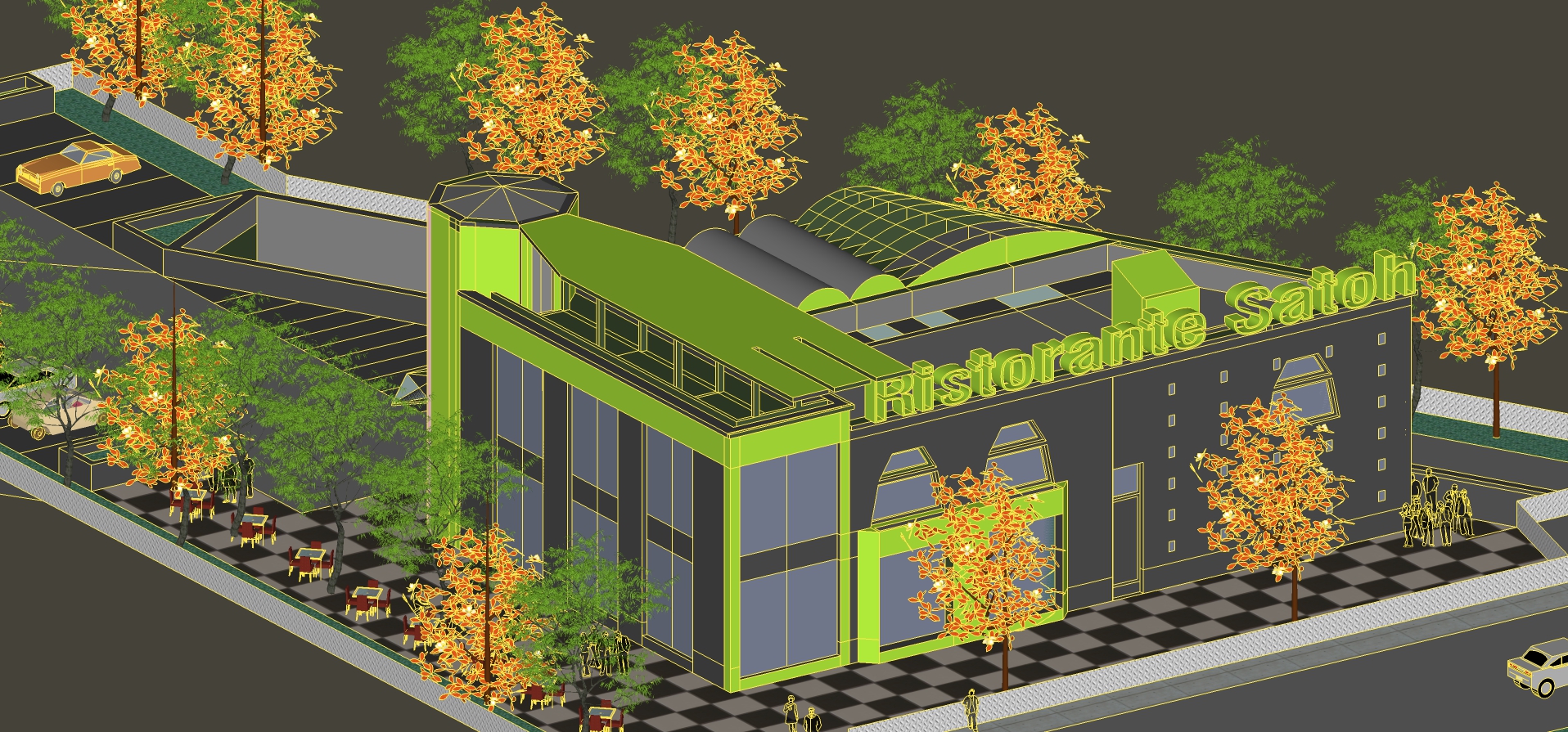 梦幻未成的日本餐厅设计-20