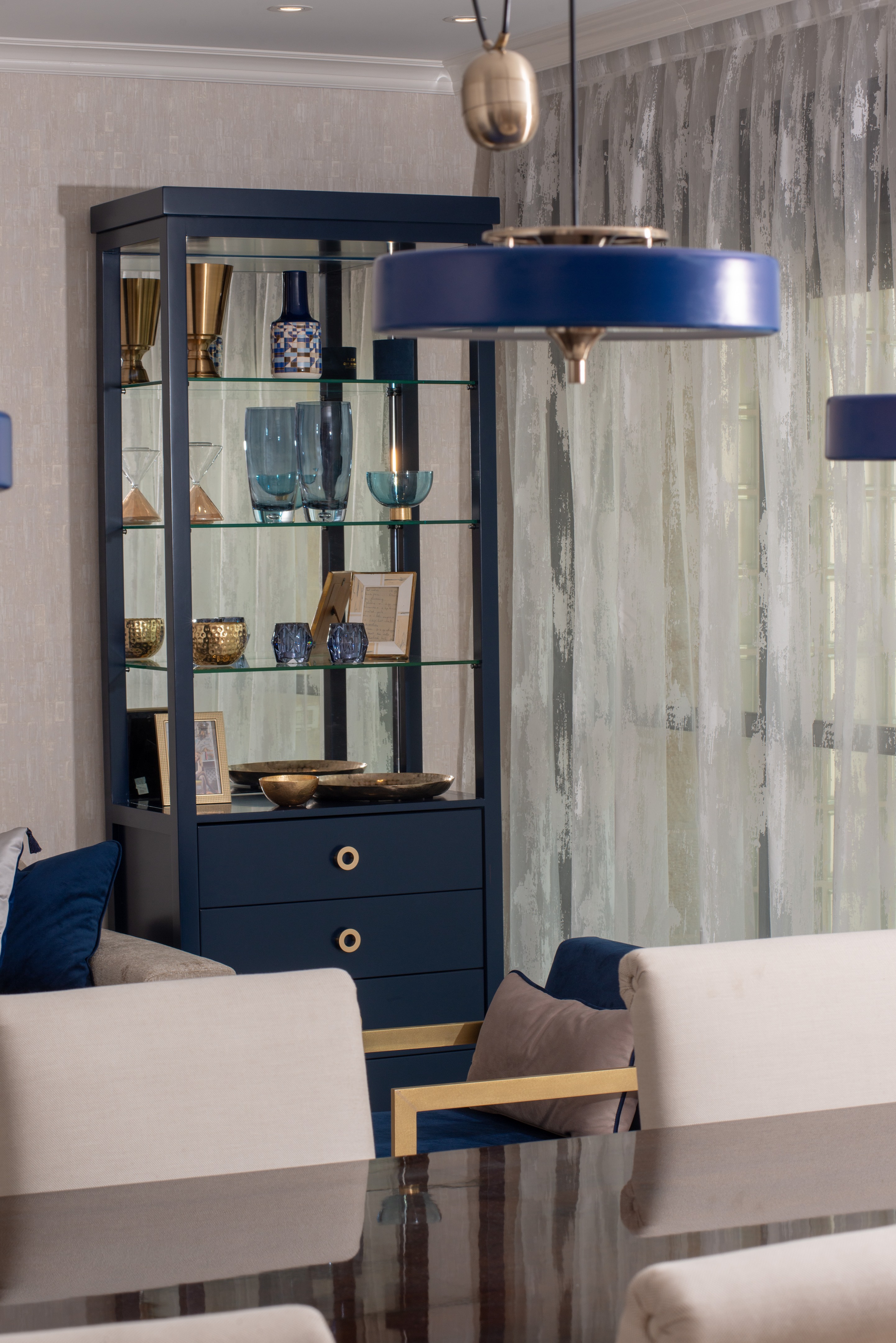 2018 年完成的蓝色公寓设计-17