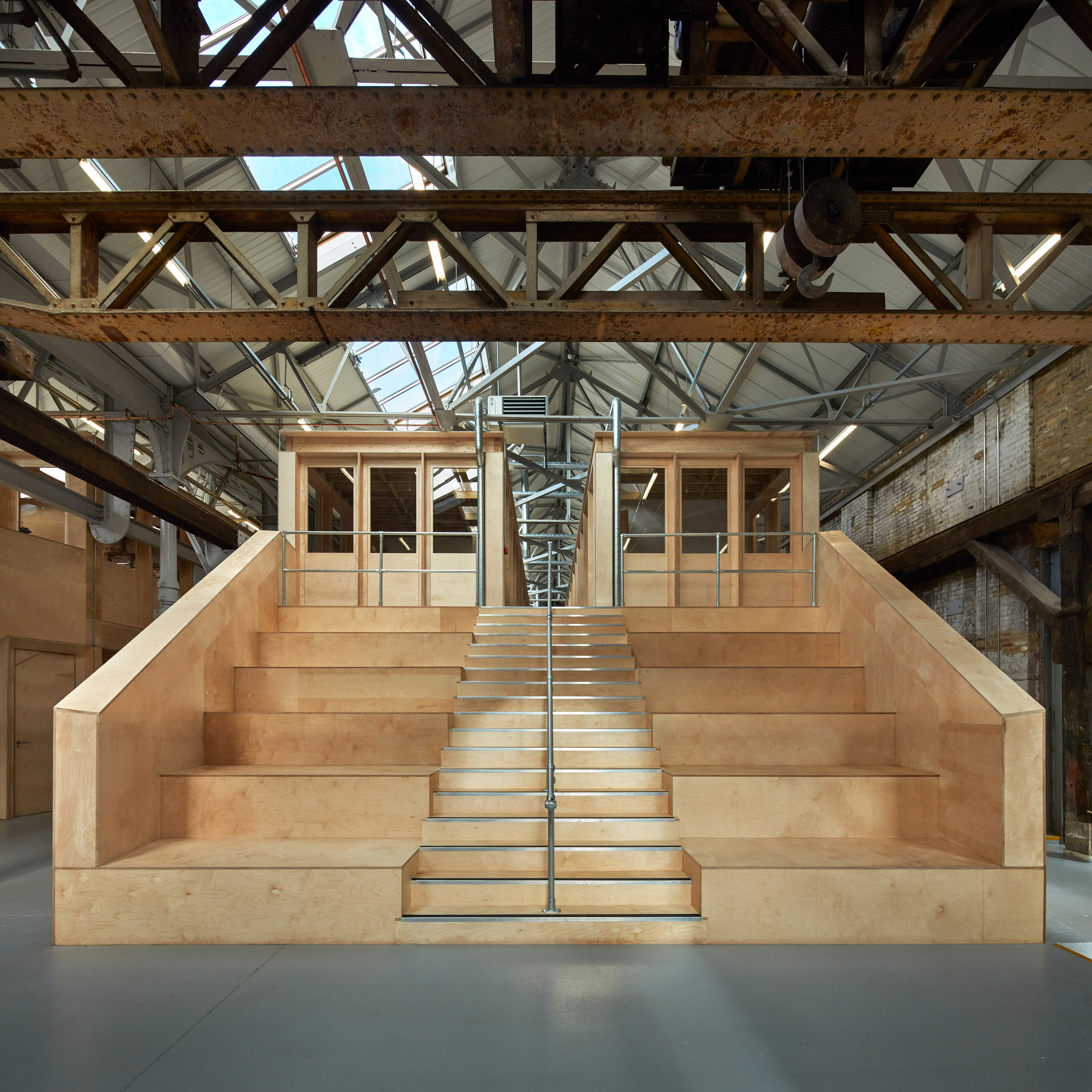 Emrys Architects converts east London ironworks into studios-0