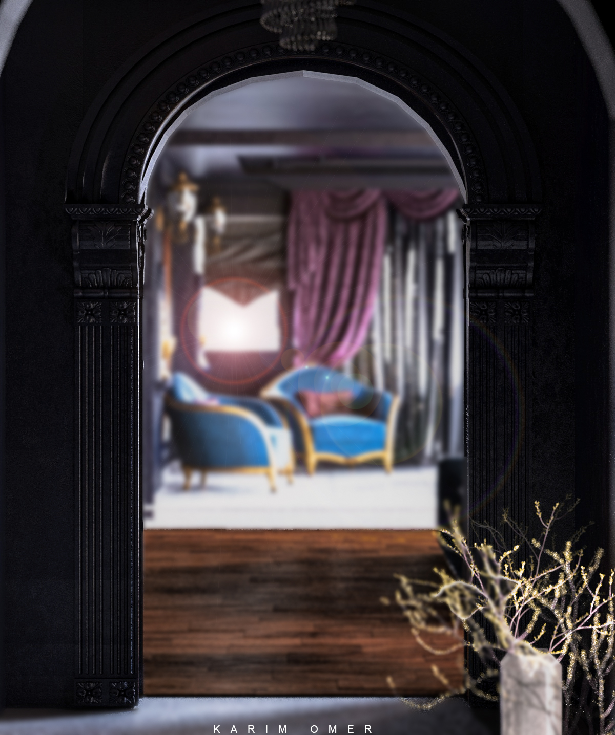 简约别墅接待室设计-1