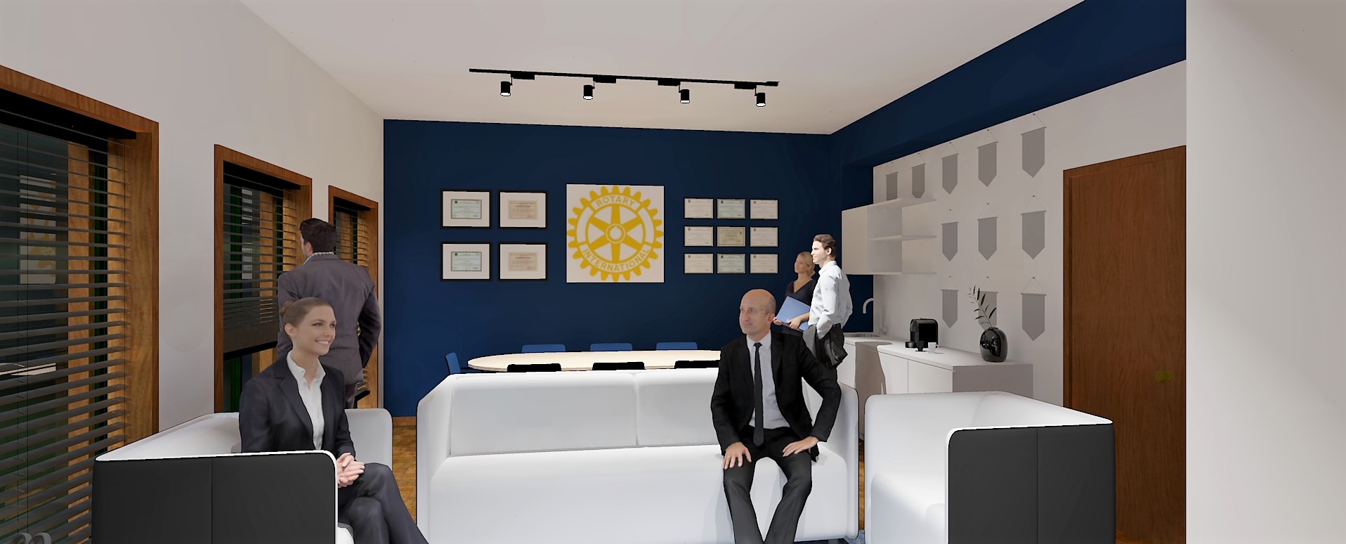 2017 年完成的旋转俱乐部室内设计案例-3