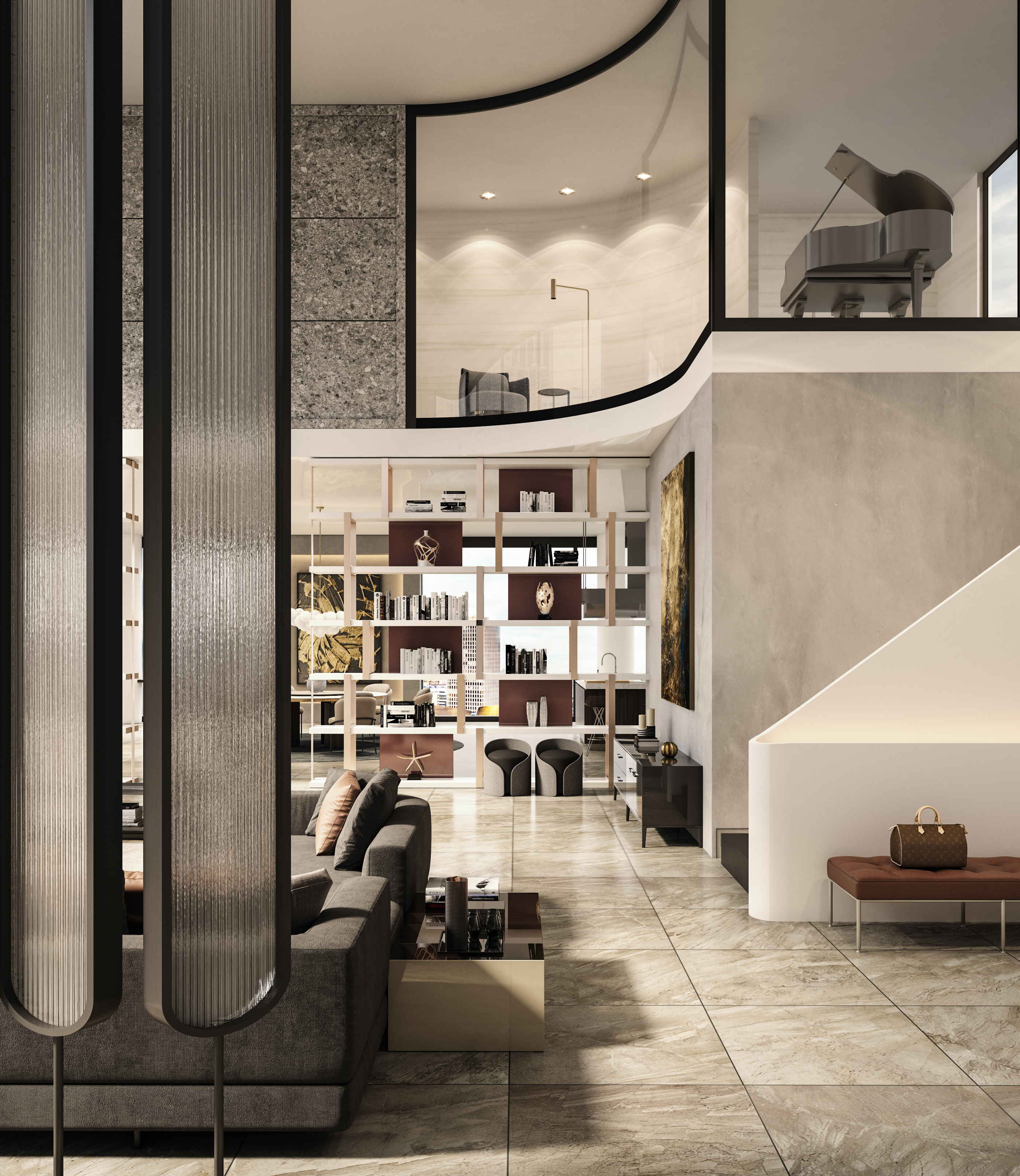 洛杉矶顶层公寓——“壳”式家具打造独特空间-10