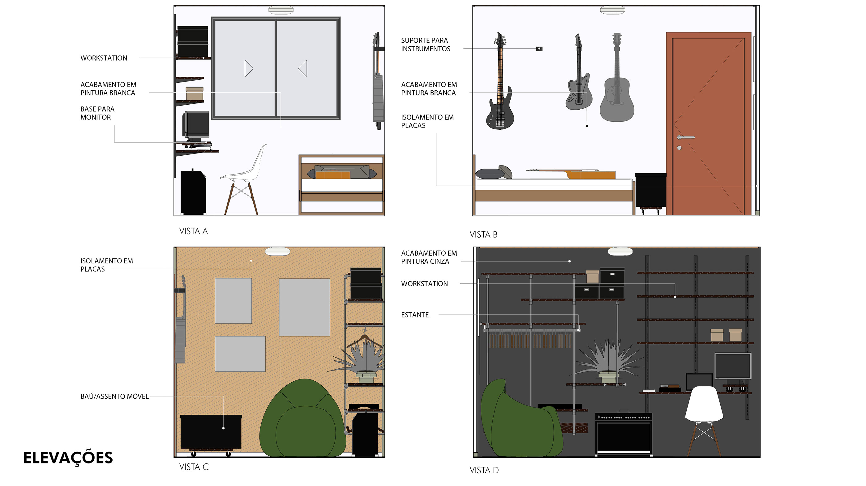 《七月四号室》——专为年轻程序员和音乐家打造的空间设计-3