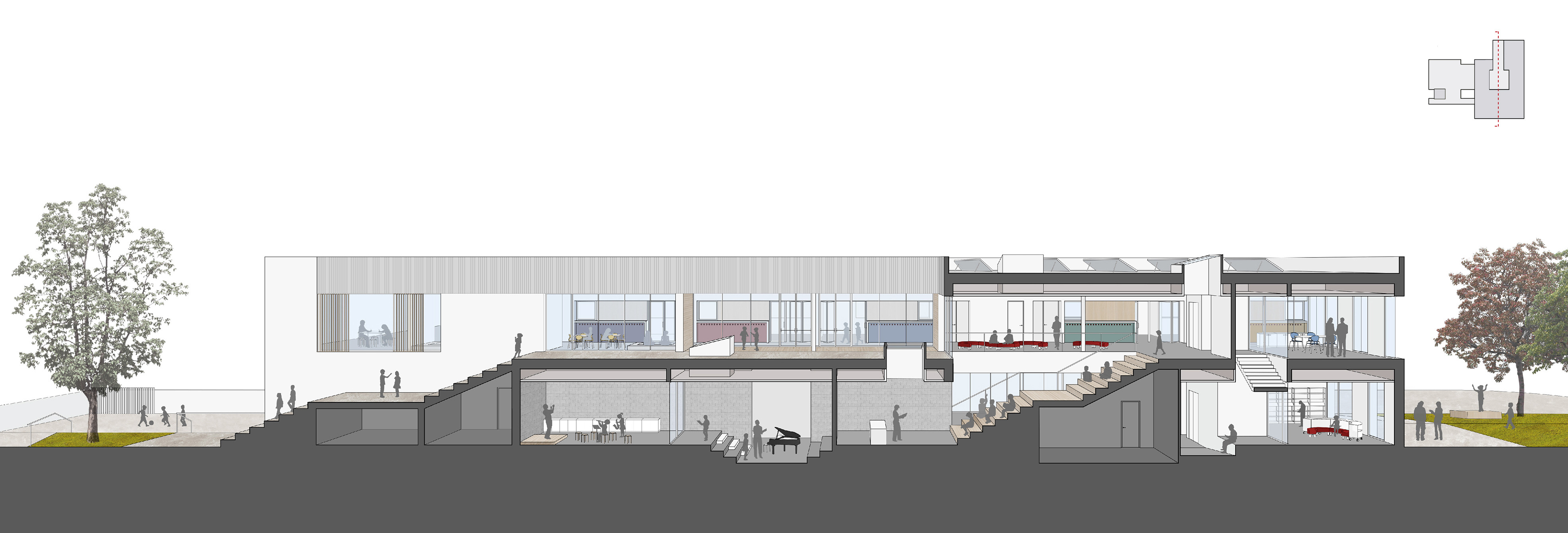 托儿所与小学综合体 · 绿色公共空间与教育的完美融合-9