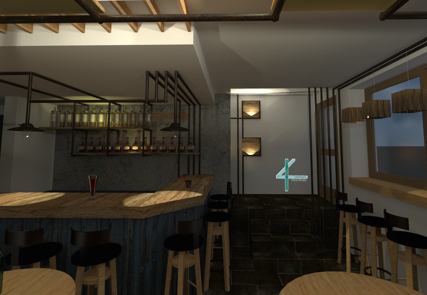 2014 年未实现的雅典咖啡酒吧设计-5