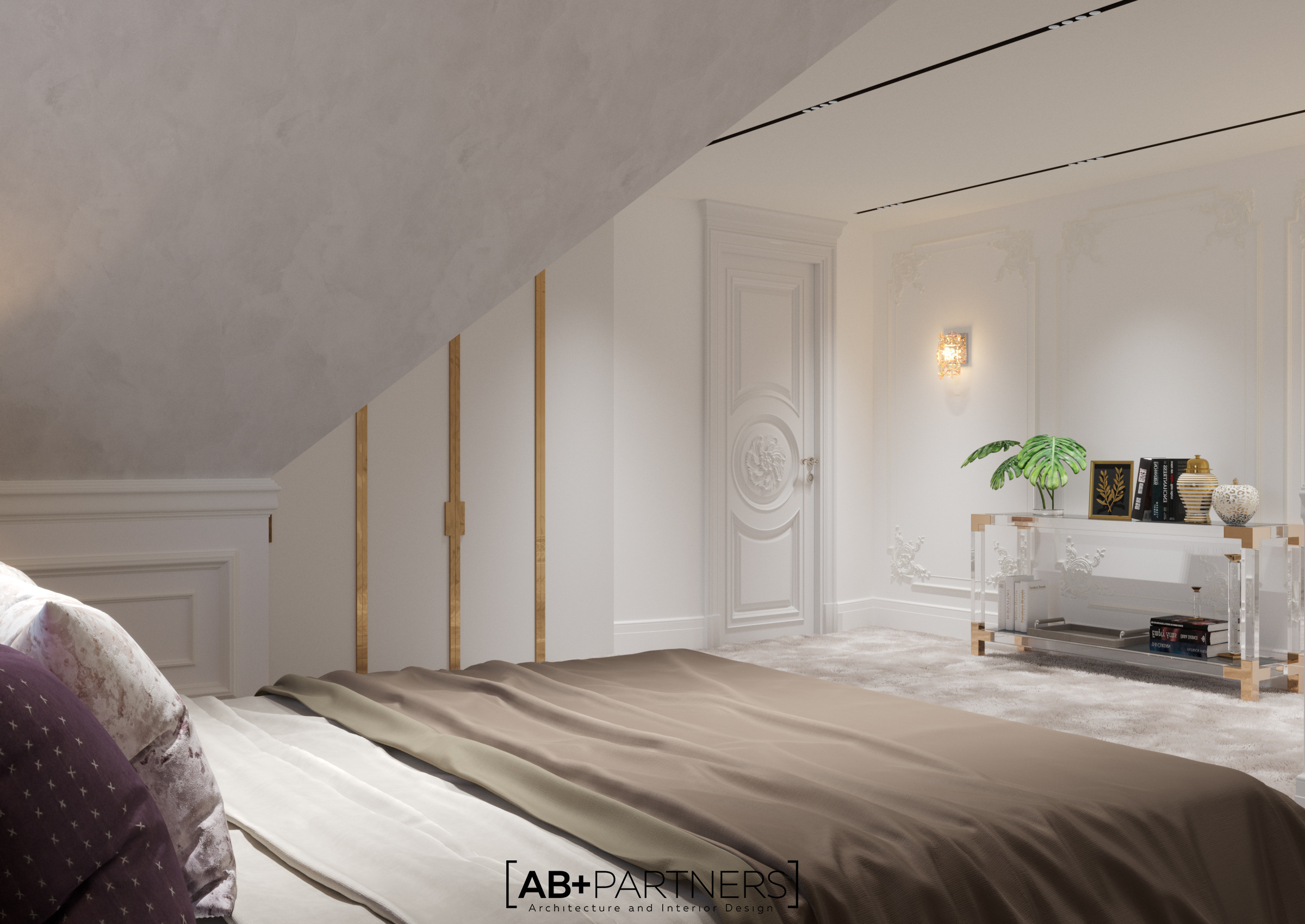 伦敦豪华别墅现代奢华室内设计-103