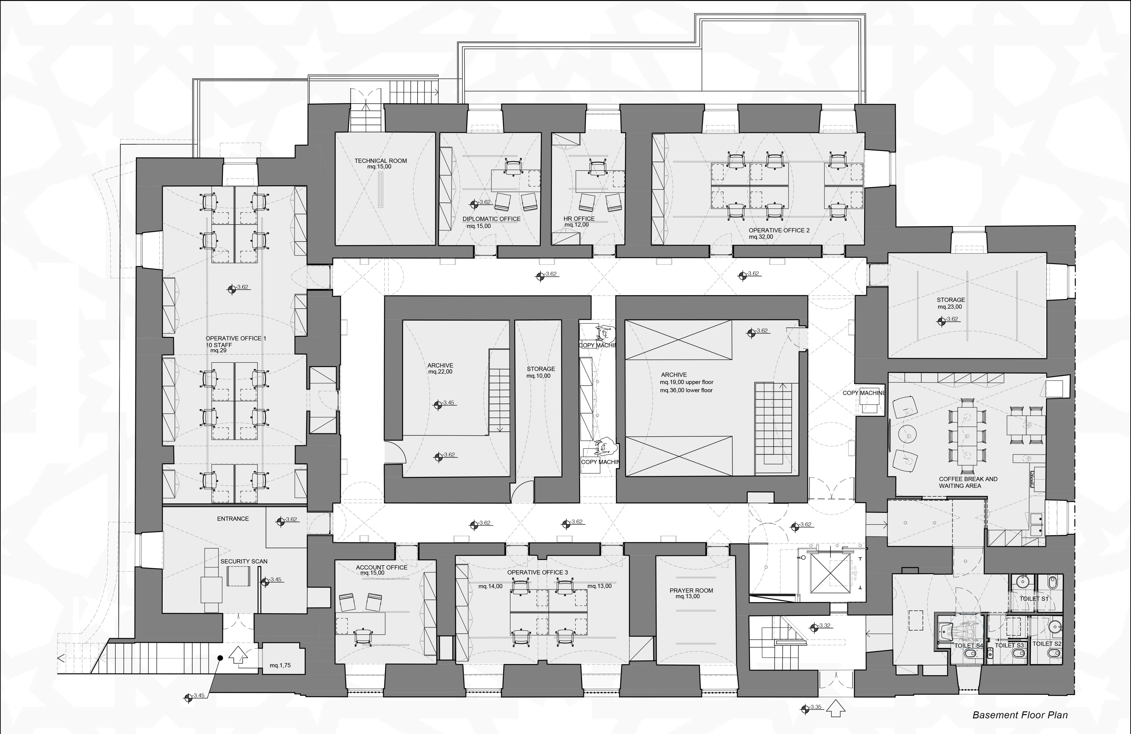 意大利罗马使馆别墅室内设计-7