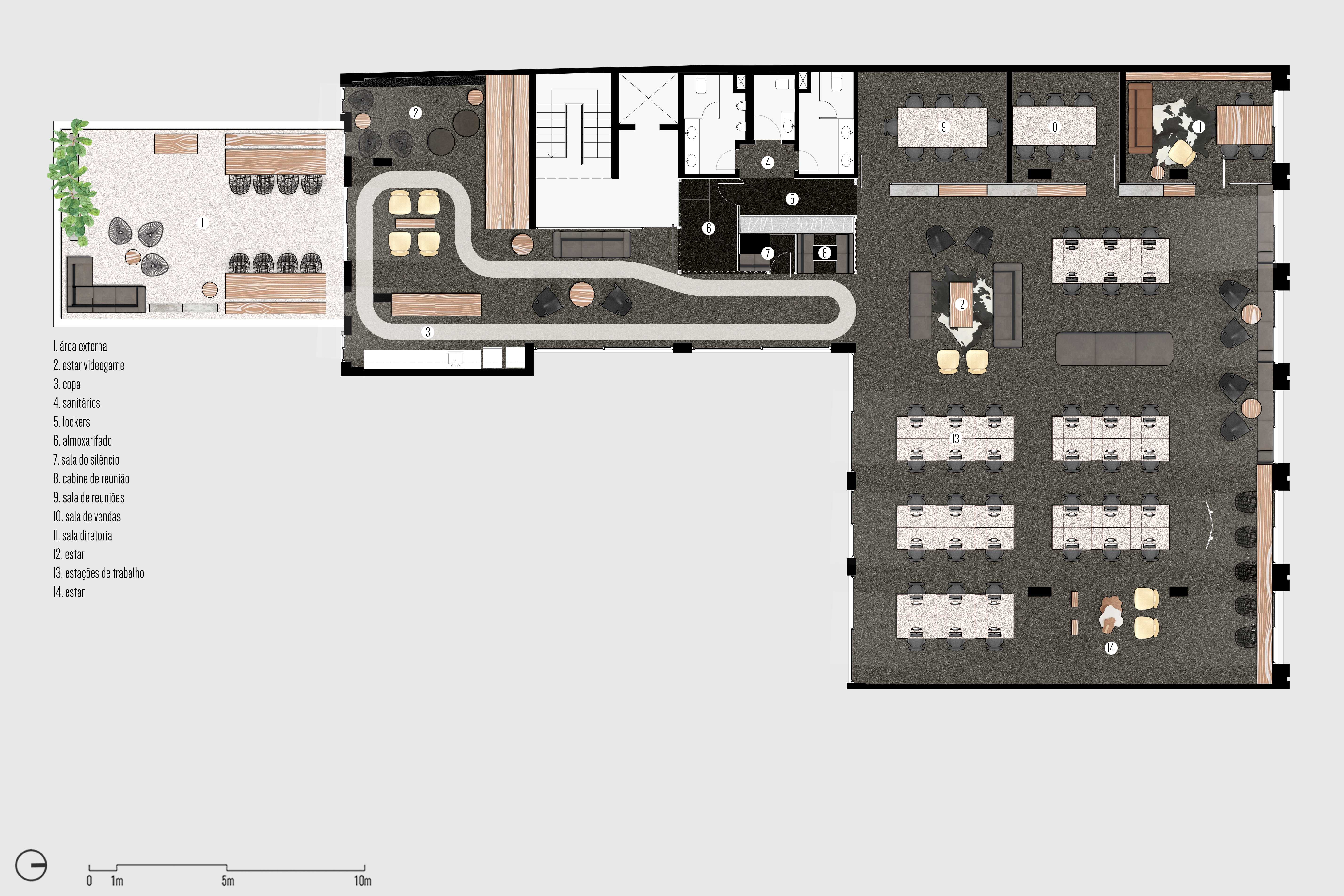 巴西 Azion 科技公司办公室——极客文化与工业风格的完美融合-58