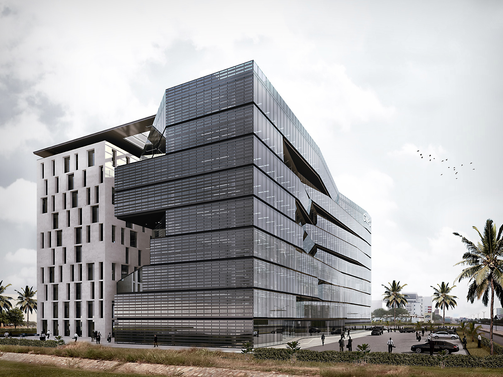 Ghana 国家石油公司总部 | 绿色办公空间的典范-3