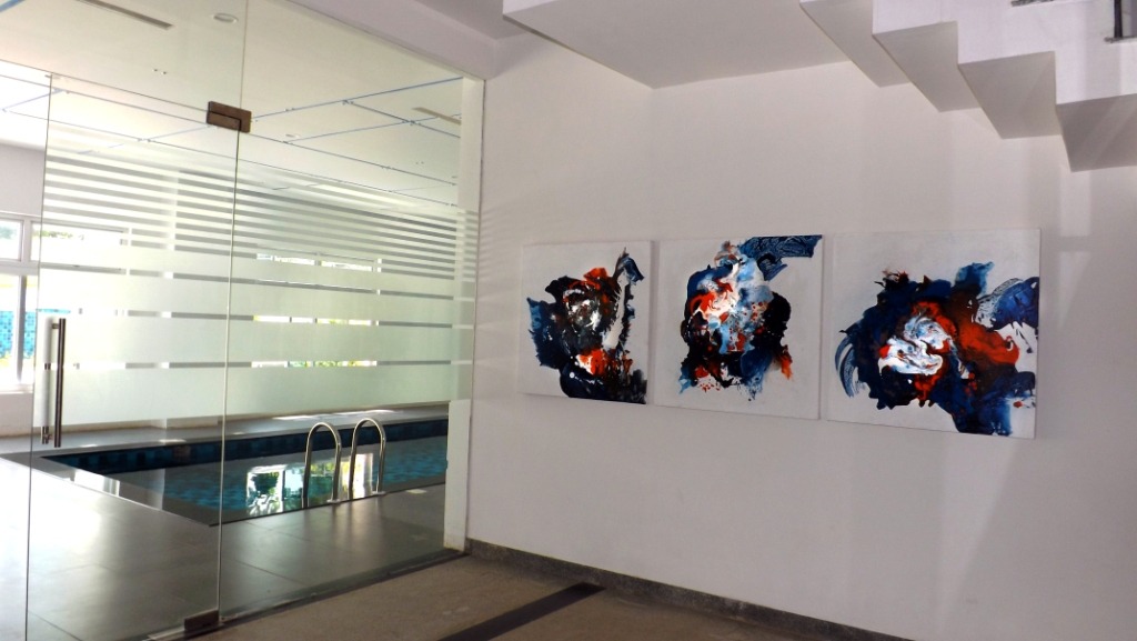 2014 年完成的 QVC Realty 俱乐部抽象流体画设计-8