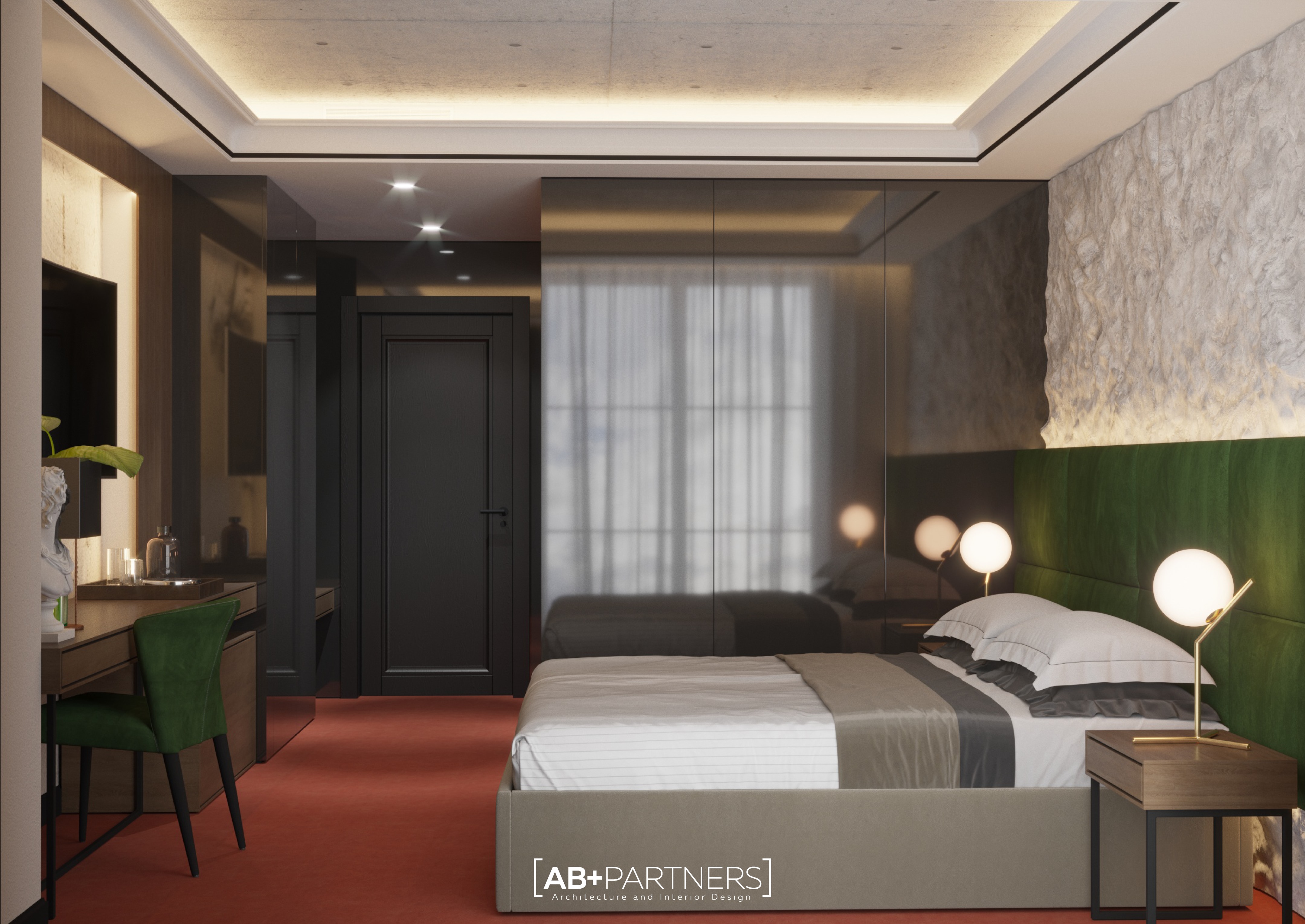 现代酒店设计，温馨与工业风的完美融合-7