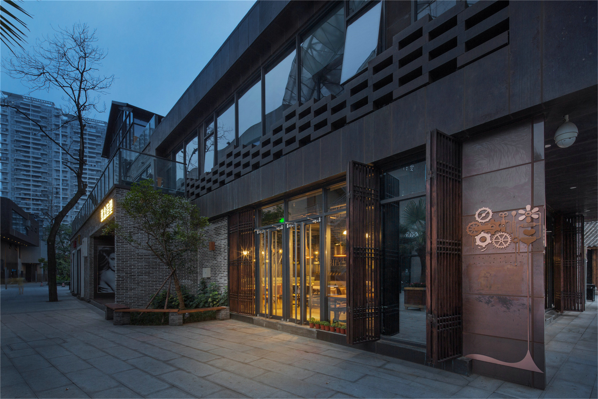 工业风格咖啡厅冰淇淋店实景高清大图+施工图+设计说明-21