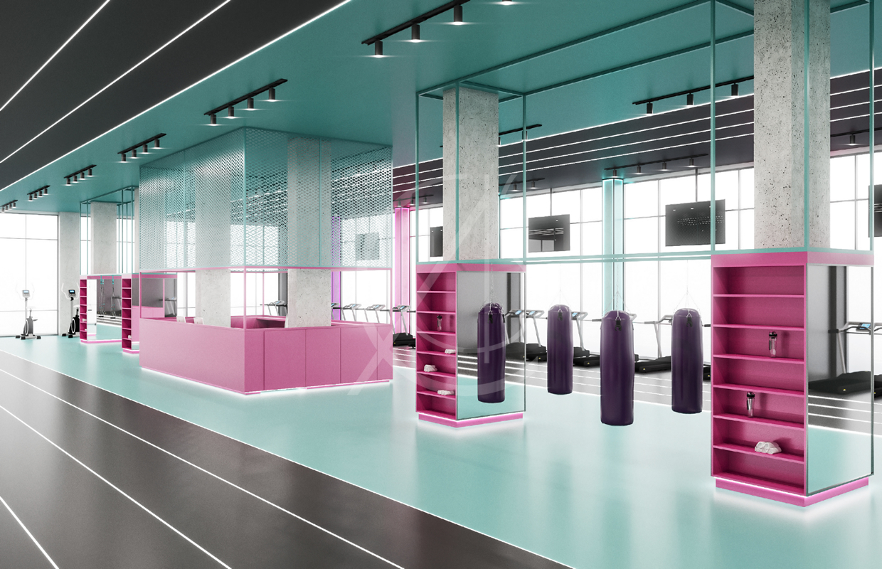 女士健身中心室内设计-16