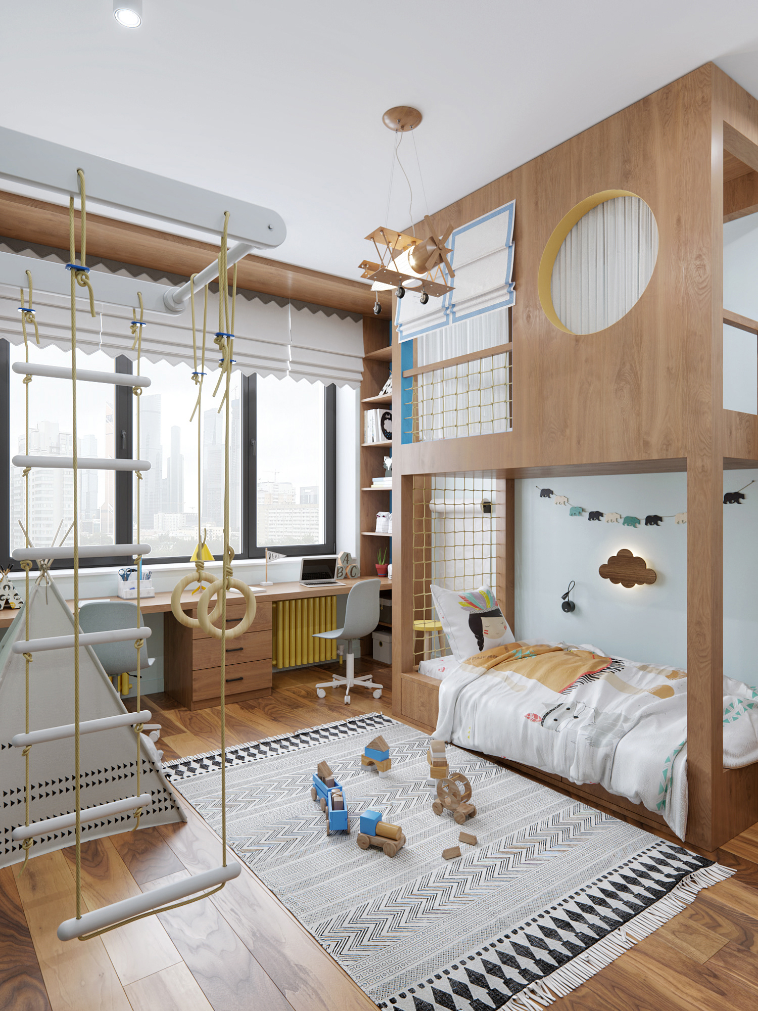 莫斯科 116 平米暗黑系室内设计-19