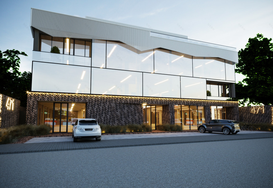 雪山之韵 · 克拉斯诺达尔办公楼设计-4