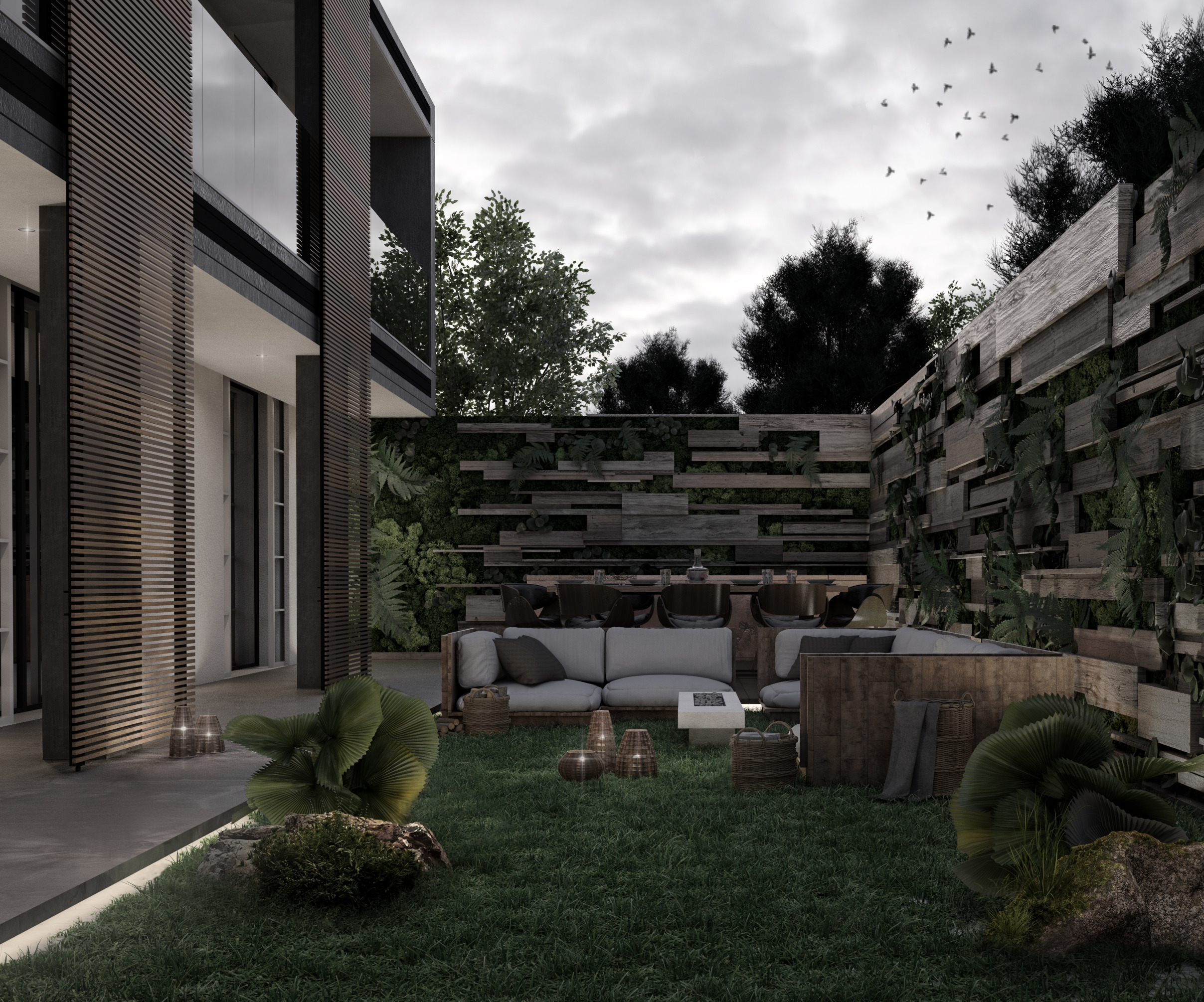 绿意盎然的家庭别墅，室内外无缝对接-13